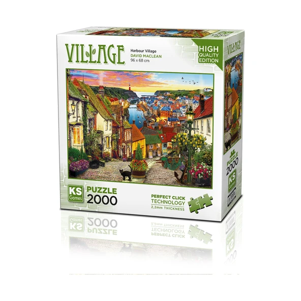 Ks Games Puzzle 2000 ParçaHarbour Village 22525 ürün görseli 1
