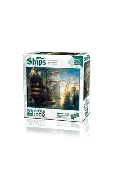 Ks Games Puzzle 1000 Parça City Of Rochelle 20681 ürün görseli 1