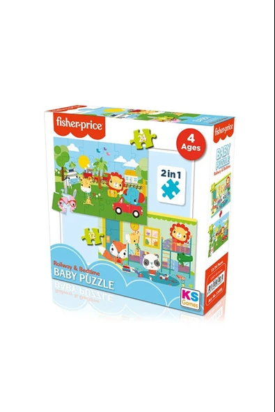 Ks Games Fisher-Price Baby Puzzle Railway - Bedtime 2 İn 1 13406 ürün görseli 1