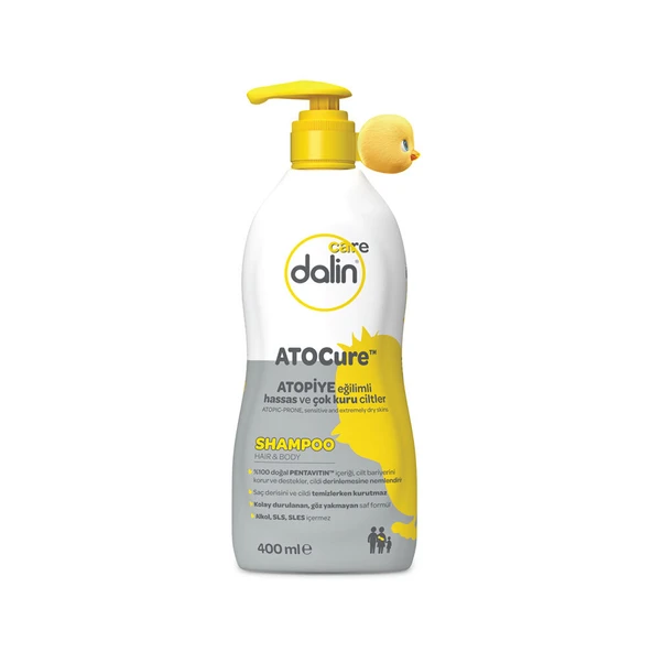 Dalin Care ATOCure Shampoo Atopiye Eğilimli Hassas ve Çok Kuru Ciltler 400ml ürün görseli 1