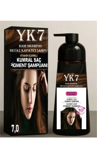 Yk7 Beyaz Kapatıcı (Kumral 7.0 /Blonde) Şampuan 300 ml. ürün görseli 1