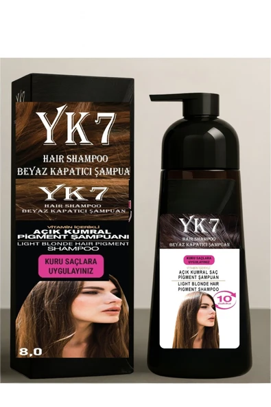 Yk7 Beyaz Kapatıcı (Açık Kumral 8.0 /Light Blonde) Şampuan 300 ml. ürün görseli 1