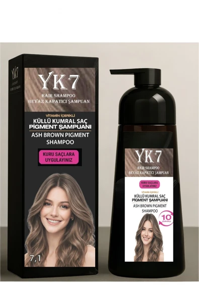 Yk7 Beyaz Kapatıcı (Küllü Kumral 7.1 ) Şampuan 300 ml. ürün görseli 1