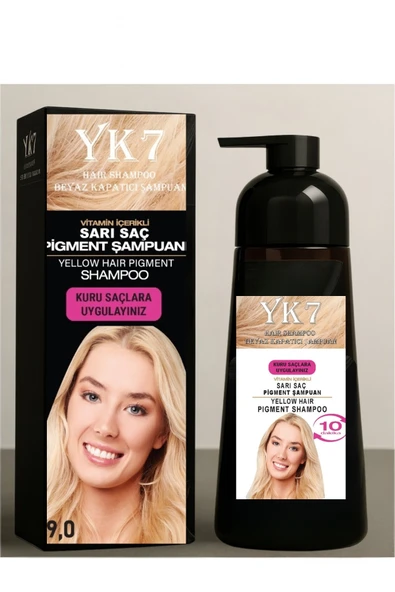 yk7 Beyaz Kapatıcı (Sarı 9.0) Hızlı Boya 300 ml. Şampuan 15 Renk Seçeneği ürün görseli 1