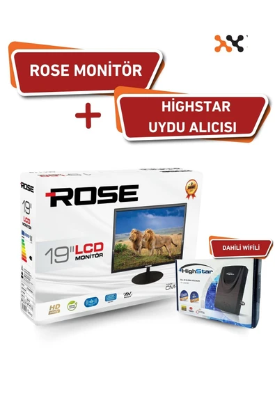 ROSE 19" 49 Ekran 12v Full Hd Karavan - Tekne - Yat Lcd Monitör Tv Ve Highstar Dahili Wifili Uydu Alıcısı ürün görseli 1