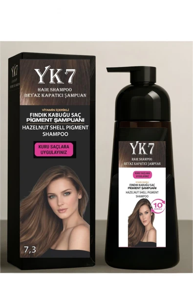 Yk7 Beyaz Kapatıcı (Fındık Kabuğu 7.3 ) Şampuan 300 ml. ürün görseli 1