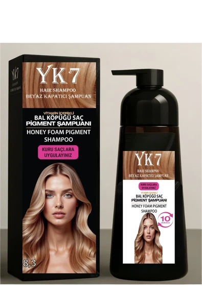 yk7 Beyaz Kapatıcı (Bal Köpüğü 8.3) Hızlı Boya 300 ml. Şampuan 15 Renk Seçeneği ürün görseli 1