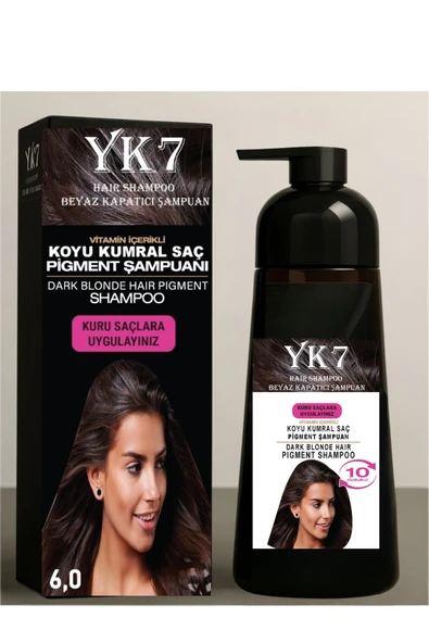 Yk7 Beyaz Kapatıcı (Koyu Kumral/Dark Blonde 6.0) Şampuan 300 ml. ürün görseli 1