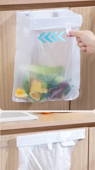 Kendinden Yapışkanlı Katlanabilir Çöp Poşeti Tutucu Aparat ürün görseli 1