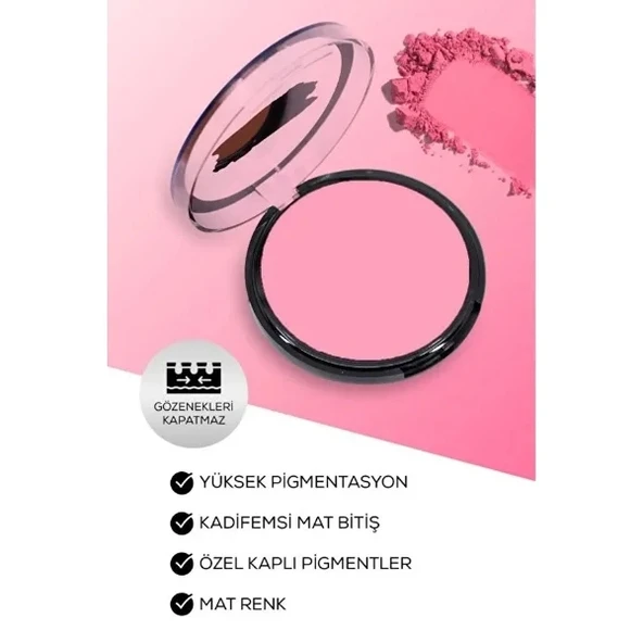 3'lü Matte Powder Allık Seti - Resim 5