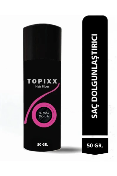 Topixx 50 Gr. Black/Siyah Saç Tozu Topik, SaçDolgunlaştırıcı Toz ürün görseli 1