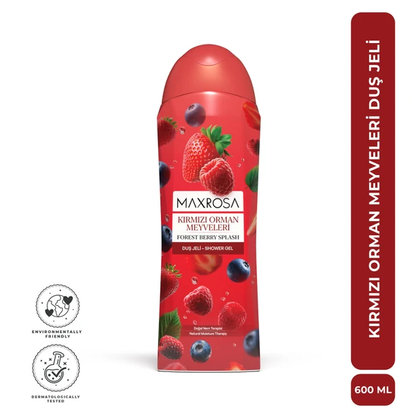 Maxrosa Kırmızı Orman Meyveleri Duş Jeli 600 ml ürün görseli 1