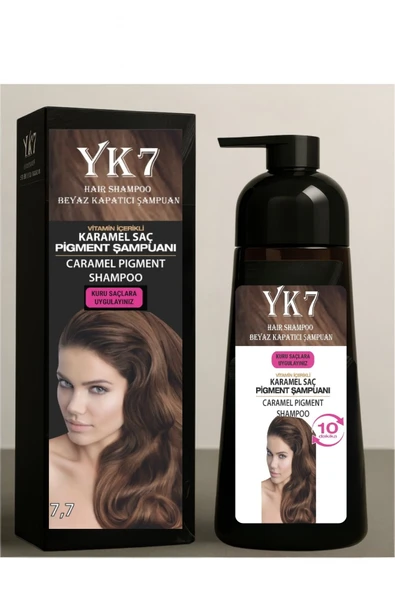 yk7 Beyaz Kapatıcı (karamel 7.7) Pratik Boya Şampuan 300 ml. 13 Renk Seçeneği ürün görseli 1