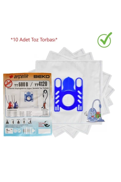 Arçelik Beko Tt680b Süpürge Torbası ürün görseli 1