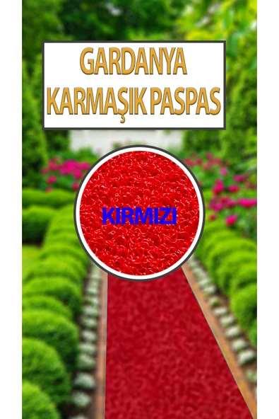 Gardenya Kıvırcık Karmaşık Paspas, Halı, Yolluk Kaymaz 100 x 500Cm En 12 Mm Kalınlık ürün görseli 1