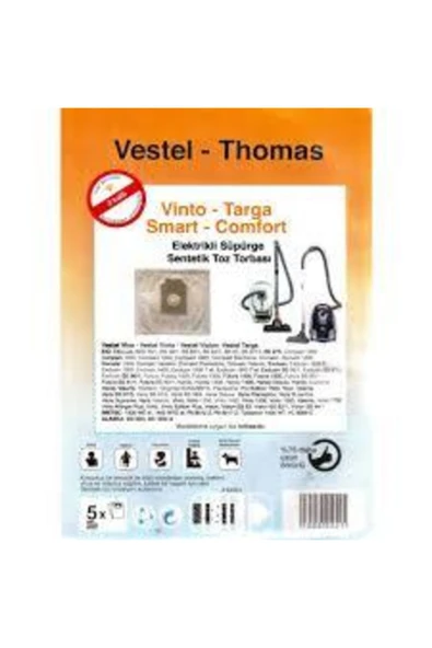 Vestel - Thomas Elektrikli Süpürge Sentetik Toz Torbası ürün görseli 1
