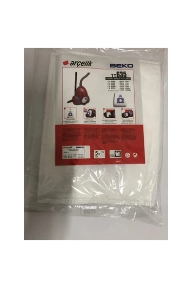 Arçelik Tt 635 Süpürge Toz Torbası ORJİNAL 5 ADET ürün görseli 1