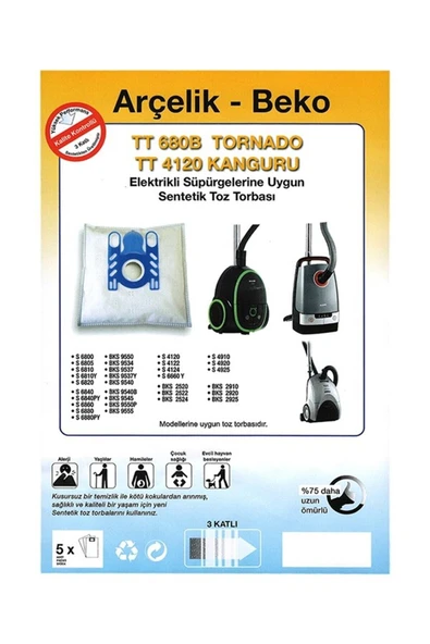 Beko Bks9537y Toz Torbası ürün görseli 1