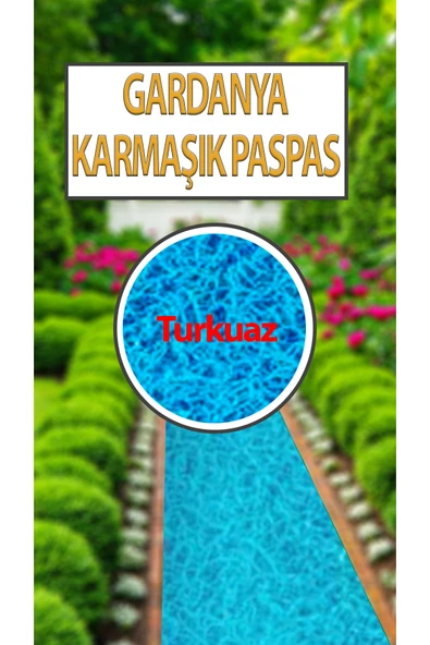 Gardenya Kıvırcık Karmaşık Paspas, Halı, Yolluk Kaymaz 100x500 Cm En 12 Mm Kalınlık ürün görseli 1