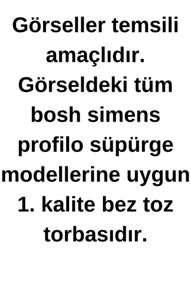 FAMOUS BOSH  toz torbası - Resim 3