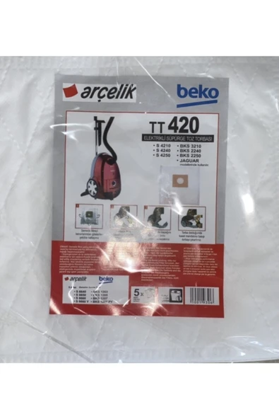 Arçelik - Beko Tt420 Elektrikli Süpürge Toz Torbası(5adet) ürün görseli 1