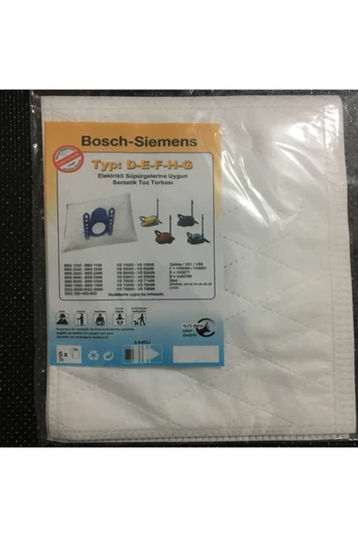 Bosch Süpürge Toz Torbası ürün görseli 1