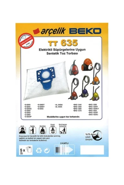 Arçelik Tt 635 Toz Torbası - Resim 2