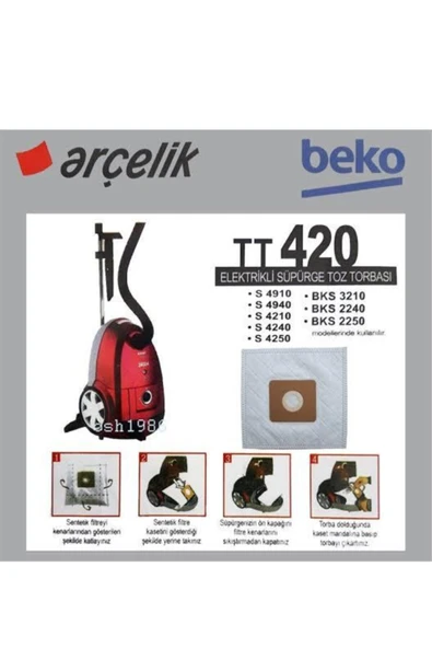 Arçelik /beko Tt420 Bez Torba 5'li ürün görseli 1