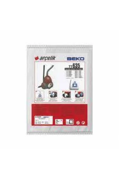 Arçelik Beko Tt635 S6200-s 6380y Bks1240-bks1325c Süpürge Toz Torbası ürün görseli 1