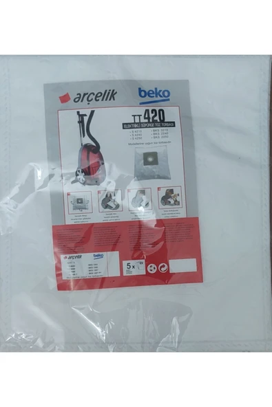 Arçelik Beko Tt420 Elektrikli Süpürge Toz Torbası ürün görseli 1
