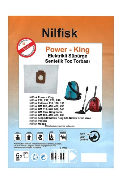 Nilfisk Power-king Toz Torbası ürün görseli 1