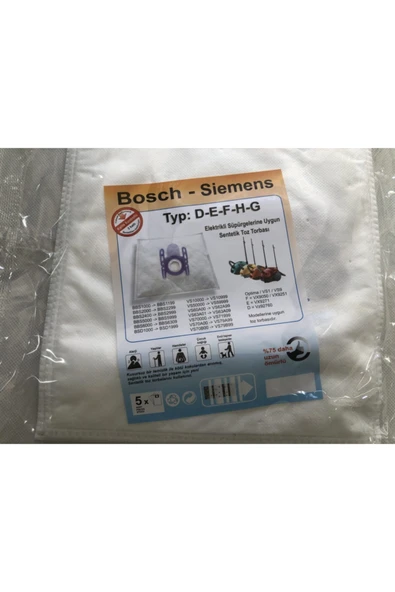 Bosch Marka Elektrik Süpürgesi Toz Torbası ürün görseli 1