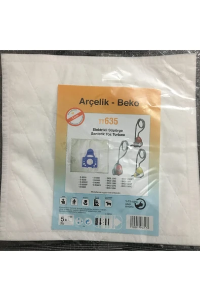 Arçelik Tt635 Toz Torbası ürün görseli 1