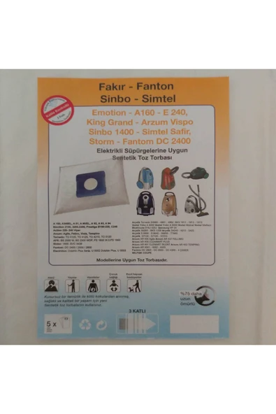 FAMOUS FAKİR FANTON EMOTİON TOZ TORBASI ürün görseli 1
