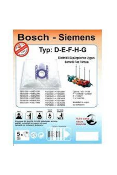 Bosch -siemens Elektrikli Süpürge Torbası ürün görseli 1