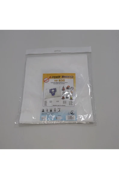 Arçelik ARÇELİK 635 MAVİ SENTETİK TOZ TORBASI 5 Lİ (X2 10 ADET) ürün görseli 1
