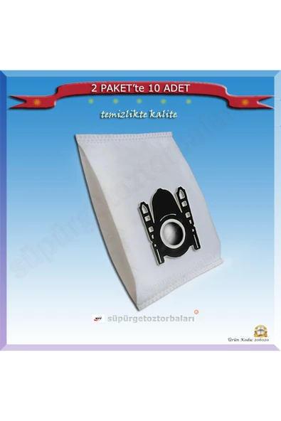 Bosch Bsg 6000-6999 Logo Körüklü Süpürge Toz Torbası 10 Adet 206020 ürün görseli 1