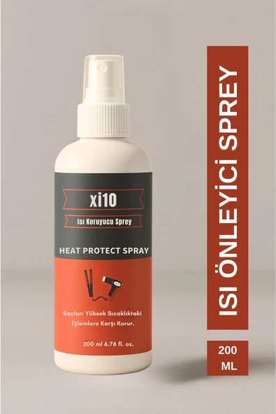xi10 Isı Koruyucu ve Güneş Koruyucu Etkili Saç Spreyi 200 ml (Keratin + Hidrolize Pirinç Proteini) ürün görseli 1