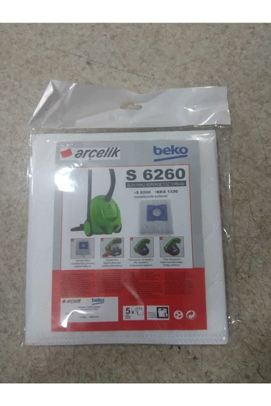 Arçelik Beko S6260-bks1330 Süpürge Torbası ürün görseli 1