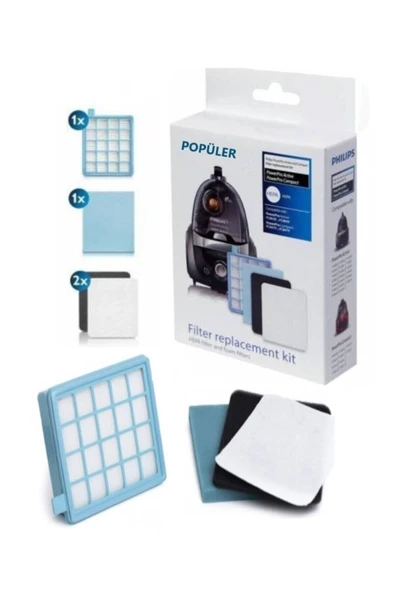 Philips Fc 8470 Fc-8475 Powerpro Hepa Filtre Seti ürün görseli 1