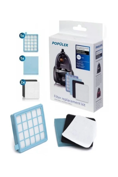 Philips Powerpro Active Fc 8631/01 Hepa Filtre Seti ürün görseli 1