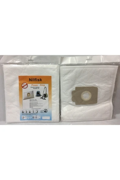 Nilfisk King 510 Pelican Mocco Elektrikli Süpürge Torbası 10 Adet ürün görseli 1
