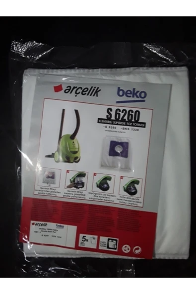 Arçelik Beko Süpürge Toz Torbası 6260 ürün görseli 1