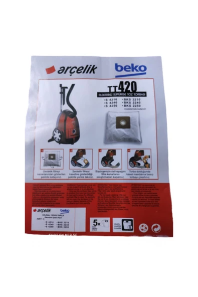 Arçelik S 4210 4340 4350 Süpürge Torbası - Resim 2