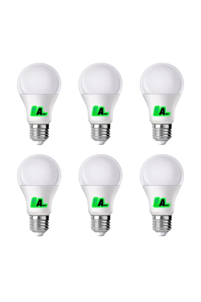 Cata 6 adet 9W LED Ampul A+ 6500k soğuk beyaz ışık lamba aydınlatma ASA-12082 enerji tasarruflu uzun ömür ürün görseli 1