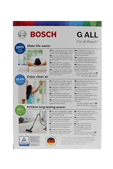 Bosch Type G ALL BBZ41FGALL 4 Adet Toz Torbası - Resim 2