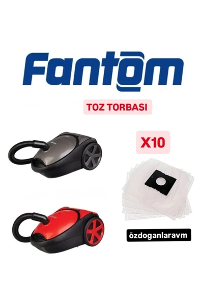 FAMOUS Fantom Süpürge  Toz Torbası 10 Adet ürün görseli 1