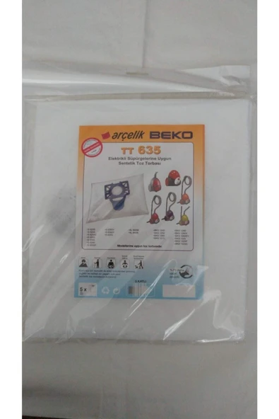 Arçelik 20 Adet Tt 635 Beko Elektrikli Süpürge Toz Torbası ürün görseli 1