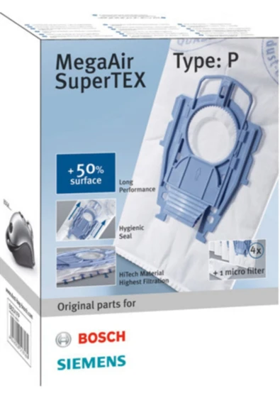 Bosch Siemens Profilo P Tip Süpürge Torbası Süper Kalite ürün görseli 1