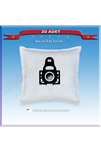 Arçelik Resmi Distribütör Garantili S 6255 C Süpürge Toz Torbası 20 Adet 200720 Beyaz ürün görseli 1